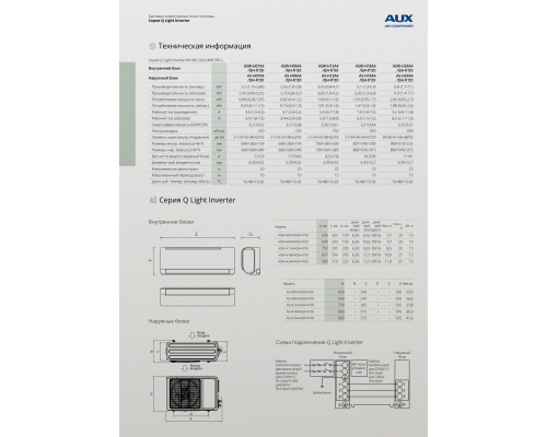 Кондиционер AUX Q Light inverter ASW-H09A4/QH-R1DI / AS-H09A4/QH-R1DI